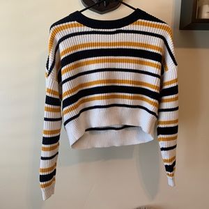Cropped Striped sweater